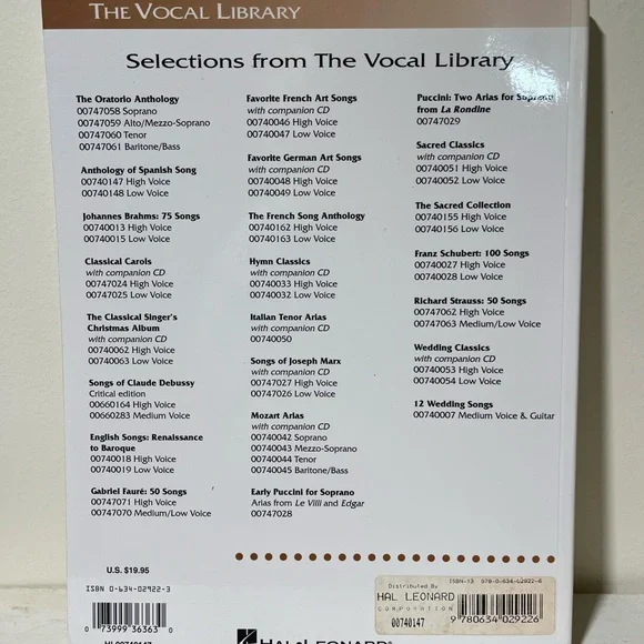 Anthology of Spanish Song Book‎ - Picture 2 of 2